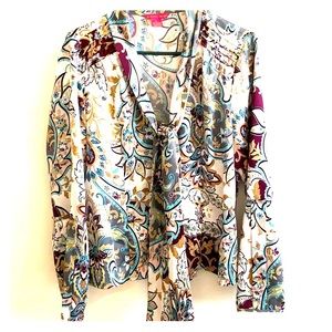Sunny Leigh Romantic Paisley long sleeved blouse